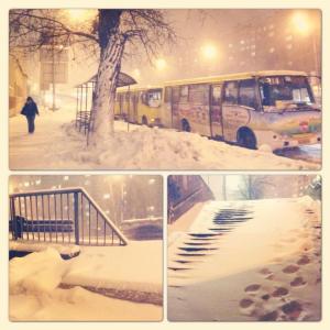 March Snow Storm in Kiev